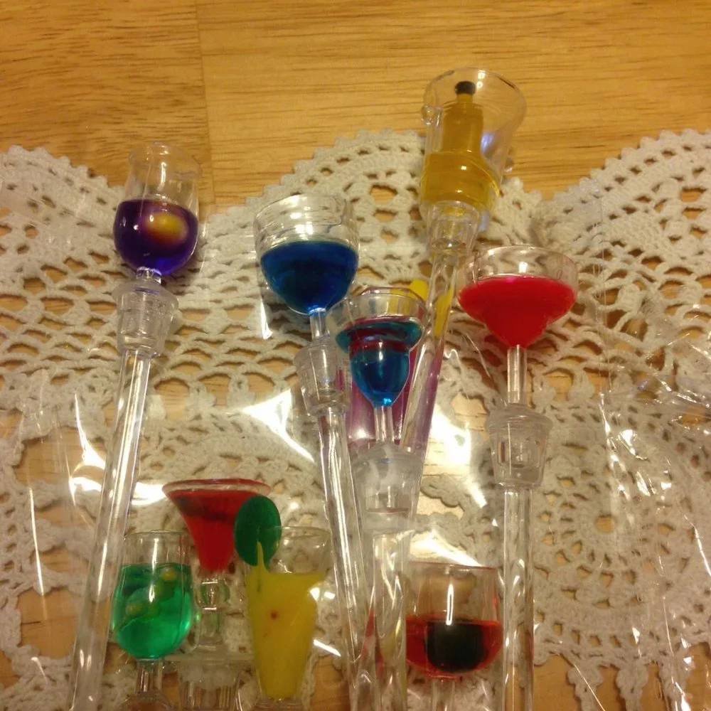 Bar Accessories - Cocktail stir sticks, unique designs for party or bar